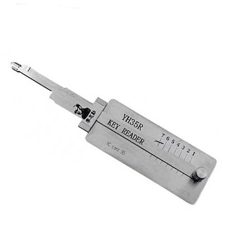 Original Lishi Yamaha YH35R extended length reader for ignition with magnetic gate/ recessed igniti OLS-YH35R-EXT-AG